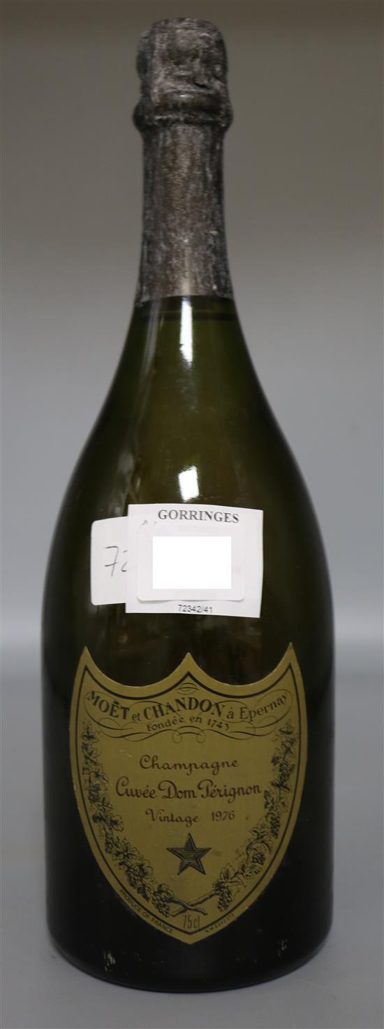 One bottle of Dom Perignon Vintage Champagne, 1976, (level 0.5cm below base of foil).